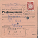 Br DDR - Dienstmarken A (Verwaltungspost B): 1954, 2 X 30 Pf Bräunlichrot, MeF Auf Postanweisung über 2 - Altri & Non Classificati