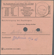 Br DDR - Dienstmarken A (Verwaltungspost B): 1954, 2 X 40 Pf Rot, MeF Auf Postanweisung über 274,37 Mar - Altri & Non Classificati