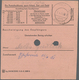 Br DDR - Dienstmarken A (Verwaltungspost B): 1954, 2 X 40 Pf Rot, MeF Auf Postanweisung über 274,37 Mar - Autres & Non Classés