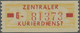 ** DDR - Dienstmarken B (Verwaltungspost A / Zentraler Kurierdienst): 1958, Wertstreifen Für Den ZKD, 1 - Sonstige & Ohne Zuordnung