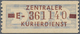 ** DDR - Dienstmarken B (Verwaltungspost A / Zentraler Kurierdienst): 1958, 10 Pfg E = Leipzig, Tadello - Altri & Non Classificati
