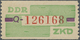 ** DDR - Dienstmarken B (Verwaltungspost A / Zentraler Kurierdienst): 1959, Wertstreifen Für Den ZKD, 1 - Sonstige & Ohne Zuordnung