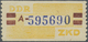 ** DDR - Dienstmarken B (Verwaltungspost A / Zentraler Kurierdienst): 1959, Wertstreifen Für Den ZKD, 2 - Altri & Non Classificati