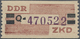 ** DDR - Dienstmarken B (Verwaltungspost A / Zentraler Kurierdienst): 1959, ZKD 20 Pfg Q (Cottbus) Tade - Sonstige & Ohne Zuordnung