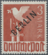 ** Berlin: 1948, Freimarke 3 M Mit Schwarzem Aufdruck "BERLIN" Und Abart "Ast Am Taubenflügel" Marke Po - Sonstige & Ohne Zuordnung