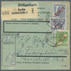 Br Berlin: 1949: Paketkarte über 6 ½ Kg – DM 1,70 Mit 10 Pf. Und 2 X 80 Pf. Rotaufdruck Ab Berlin-Licht - Altri & Non Classificati