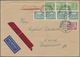 Br Berlin: 1955: Luftpost-Doppelbrief Inland Mit Eilzustellung ( 40 + 2 X 5 LP, 60 Eil ) Mit 4 X 5, 3 X - Sonstige & Ohne Zuordnung