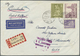 Br Berlin: 1957: Luftpostbrief 58g Mit Einschreiben Im Tarif III DM 3,70 Mit 2.- DM Bauten I, 70 Pf. Un - Sonstige & Ohne Zuordnung