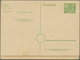 GA Berlin - Ganzsachen: 1952. Postkarte 10 Pf Grün Kolonnaden Im Gezähnten, Senkrechten 8er-Streifen Mi - Autres & Non Classés