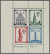 ** Französische Zone - Baden: 1949, Wiederaufbau-Block Gezähnt Mit Abart "20 Pfg.-Wertstufe Nach Rechts - Autres & Non Classés