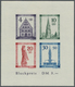 ** Französische Zone - Baden: 1949, Wiederaufbau-Block Ungezähnt Mit Plattenfehler "Farbpunkt Links Neb - Altri & Non Classificati