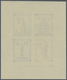 ** Französische Zone - Baden: 1949, Wiederaufbau-Block Ungezähnt Mit Plattenfehler "Balen über Zweitem - Altri & Non Classificati