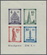 ** Französische Zone - Baden: 1949, Wiederaufbau-Block Ungezähnt Mit Plattenfehler "Farbfleck über 1. E - Altri & Non Classificati