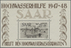 ** Saarland (1947/56): 1948, Hochwasserhilfe, Einwandfrei Postfrisches Blockpaar Im Originalformat Ohne - Nuovi