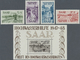 ** Saarland (1947/56): 1948, Hochwasser-Blockpaar Und Dazu 4 Einzelwerte Postfrisch, Bl 1 Minimaler Ran - Neufs