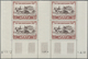 ** Saarland (1947/56): 1950, 15 + 5 Fr. "Briefmarkenausstellung IBASA", 2 Senkrechte Zwischenstegpaare - Ungebraucht