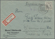 Br Bizone: 1945, 4 Pf AM-Post Engl. Druck, 21 Stück Als Sehr Seltene Portogerechte Massen-MeF Auf Einsc - Sonstige & Ohne Zuordnung