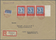 Bundesrepublik Deutschland: 1949, 100 Jahre Deutsche Briefmarken Je Als MeF Von Zwei Bzw. Drei Marke - Altri & Non Classificati