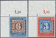 ** Bundesrepublik Deutschland: 1949, 3 Pfg. Und 6 Pfg. Je Linke Obere Bogenecke, Im Außenrand Kleiner F - Andere & Zonder Classificatie