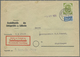 Delcampe - Br Bundesrepublik Deutschland: 1951, Posthorn 75 Pfg. Auf Einschreib-Fernbrief-Eigenhändig Aus Paderbor - Altri & Non Classificati