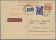 Delcampe - Br/GA Bundesrepublik Deutschland: 1951, Posthorn 15 Pfg. Als Einzelfrankatur Auf Ansichtskarte Sowie Auf D - Altri & Non Classificati