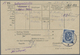 Br Bundesrepublik Deutschland: 1954, 30 Pfg. Posthorn, Einzelfrankatur Auf Gebührenmeldung, Gestempelt - Sonstige & Ohne Zuordnung