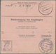 Br Bundesrepublik Deutschland: 1954, 50 Pf Heuss, Drei Versch. Frankaturen Auf Auslandspostanweisungen, - Altri & Non Classificati