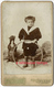 A Voir-CDV Amusant-chien Qui Fait Le Beau-enfant Et Son Cerceau Jouet-photo Aristide Ghezzi à Flers -Orne - Anciennes (Av. 1900)