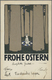 Ansichtskarten: Künstler / Artists: WIENER WERKSTÄTTE, WW 145 Urban Janke "FROHE OSTERN", Mit Gelber - Non Classés