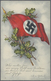Ansichtskarten: Propaganda: 1935 (ca). Farbkarte Mit Abb. "HK-Fahne Mit Eichenlaub", Darunter Sinnsp - Partiti Politici & Elezioni