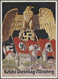 Ansichtskarten: Propaganda: 1936, Reichsparteitag "Adler Und Fahnen Hinter Der Burg", Gelaufen Nach - Parteien & Wahlen