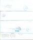 Kazakhstan.Four Envelopes Past The Mail. Two Envelopes Registered. - Kazakhstan