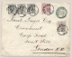 België - 1892 - 5 Zegels Op Preprinted Cover Van Anvers Naar London / UK - 1884-1891 Leopold II