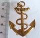 INSIGNE BROCHE ANCRE DE MARINE - 42 Mm X 30 Mm - Marine