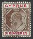 Cyprus, 9 Pi, 1904, Sc # 56, Mi # 54, Used - Cyprus (...-1960)