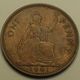 1961 - Grande Bretagne - Great Britain - ONE PENNY, ELIZABETH II, KM 897 - D. 1 Penny