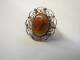 MW. 41. Large Bague Ovale Avec 1 Pierre - Rings