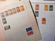 Delcampe - CARTON COLONIES FRANCAISES AVANT INDEPENDANCE AVEC TIMBRES SUR FEUILLES - Collections