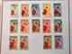 Delcampe - CARTON COLONIES FRANCAISES AVANT INDEPENDANCE AVEC TIMBRES SUR FEUILLES - Collections