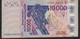 W.A.S. Burkina Faso P318Ci 10000 Francs (20)10. VF No Tear,no P.h. - Burkina Faso