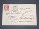 FRANCE - Lettre De Auch Pour Lectoure En 1860 , Affranchissement Napoléon 80c - L 13255 - 1849-1876: Klassik