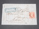 FRANCE - Lettre De Samatan Pour Lectoure En 1858 , Affranchissement Napoléon 80c - L 13260 - 1849-1876: Classic Period