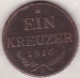 Austria. 1 Kreuzer 1816 A (Vienne) Franz II. KM# 2113 - Oostenrijk