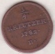 Austria. &frac14; Kreuzer 1782 B (Kremnitz) Joseph II . KM# 2051.1 - Autriche