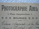 Photographe ABEL à Bourges / Agrandissement / Photographies Quittance Avec Timbre Fiscal 6 Photos Formats Visite 1921 - 1900 – 1949