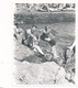 REAL PHOTO -   Family On Beach Swimsuit Woman Trunks Man And Kid , Femme Et Homme Et Enfant Sur La Plage, Old Photo - Personnes Anonymes