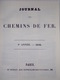 SNCF - JOURNAL DES CHEMINS DE FER - 1ère Années 1842 - Trains Et Gares Anciennes - Chemin De Fer