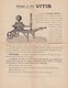 SUPERSULFATEUSE  VITIS A HAUTE PRESSION ,,,, Mr BOISSELET  INGENIEUR  LIBOURNE  1934,,,, - Agriculture
