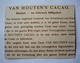 VAN HOUTEN'S CACAO - Image Découpée ? ...(voir Verso) - - Van Houten