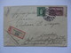 CZECHOSLOVAKIA - 1929 Cover - Registered Usti Nad Labem Aussig To Dresden Germany - Covers & Documents